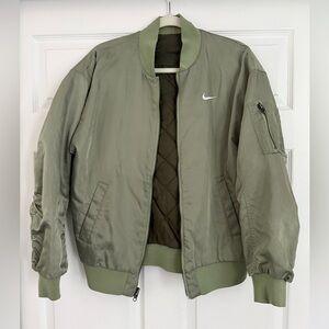 Nike Women’s Reversible Olive Bomber Jacket
